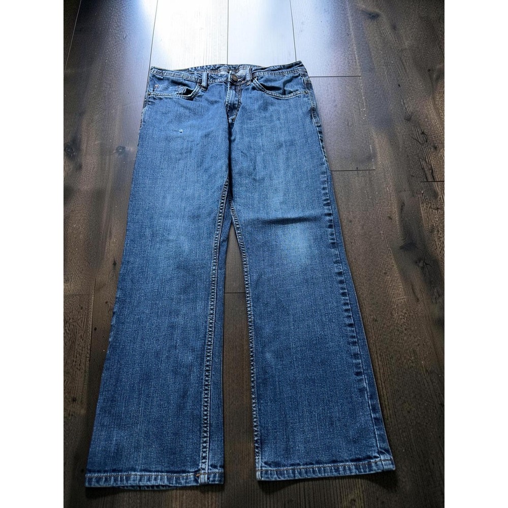 Buffalo David Bitton Driven-X Basic Mens Blue Straight Leg Jeans 32x30 Med Wash